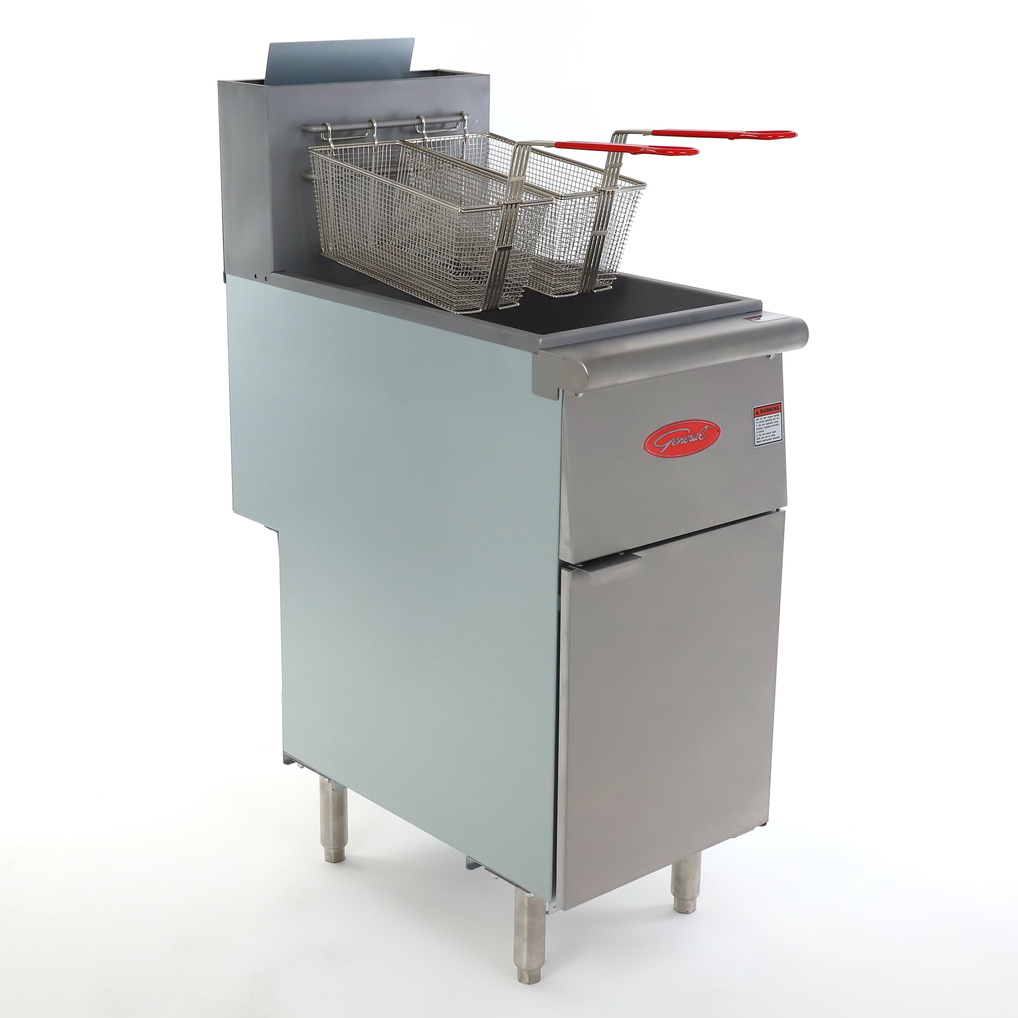 General Stainless Steel 50 lb Deep Fryer with Thermostatic Controls