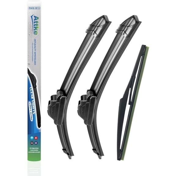 General Front and Rear Wiper Blade Set for Toyoda Highlander 2020 2021 2022 2023 2024 (26″ + 18″ Front Wiper Blade and 10″ Rear Wiper Blade)