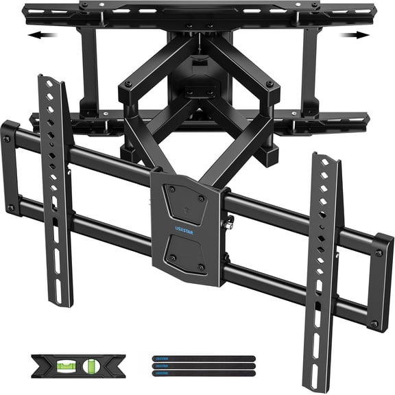 General Full Motion TV Wall Mount 24 inch Studs for Most 42-86 Inch TVs, Adjustable TV Wall Mount Swivel and Tilt, Loading 110 LBS, Max VESA 600x400mm, Fits 16", 18", 24" Studs