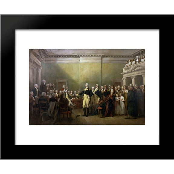 General George Washington Resigning his Commission 20x24 Framed Art Print by John Trumbull
