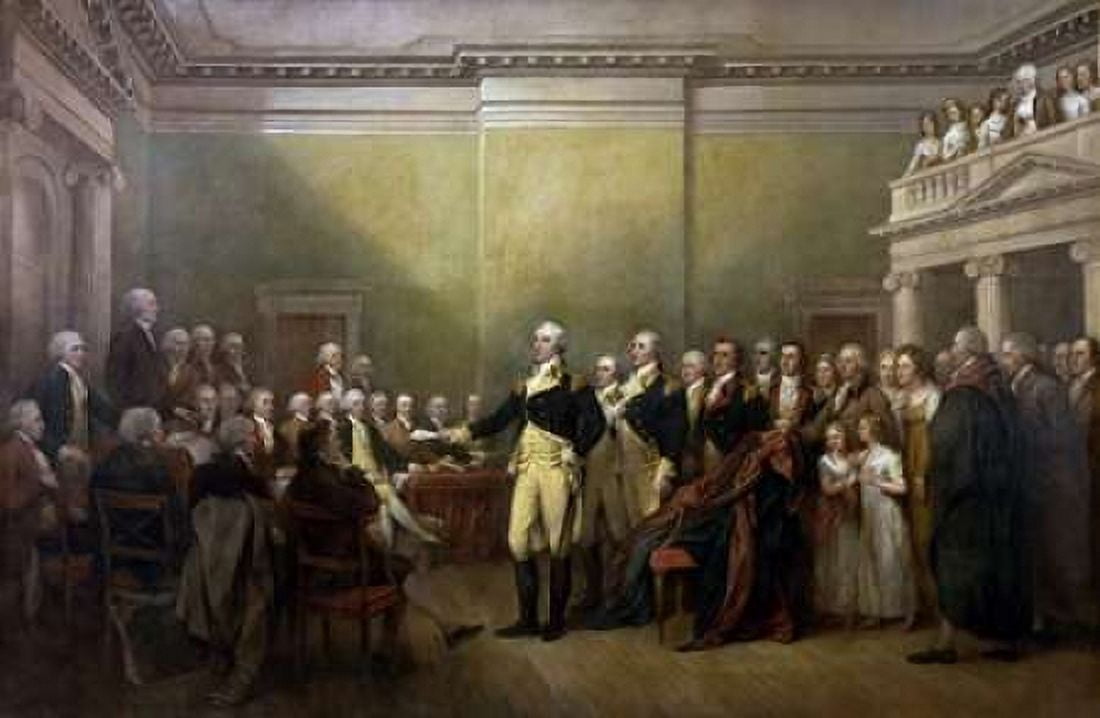 General George Washington Resigning his Commission Canvas Art - John Trumbull (24 x 36)