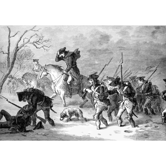 General George Washington'S Army Marching To Valley Forge History (36 x 24)