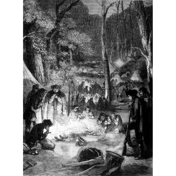 General George Washington'S Camp At Valley Forge History (24 x 36)