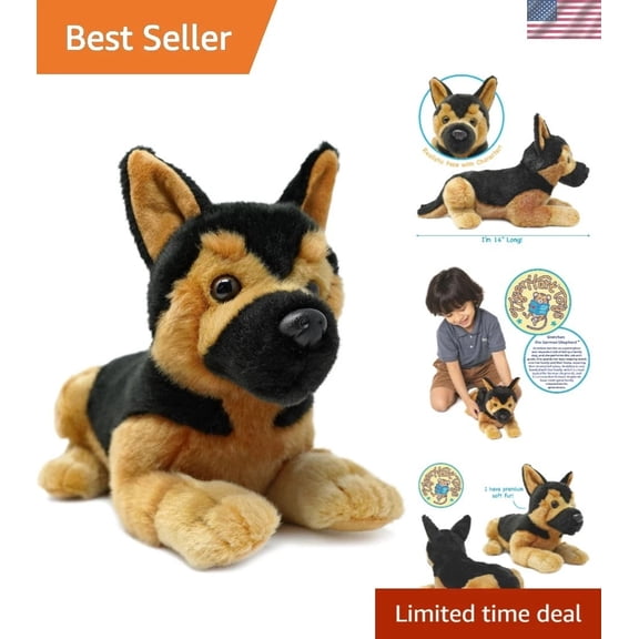 General German Shepherd Dog Plush Stuffed Animal Free Shipping USA