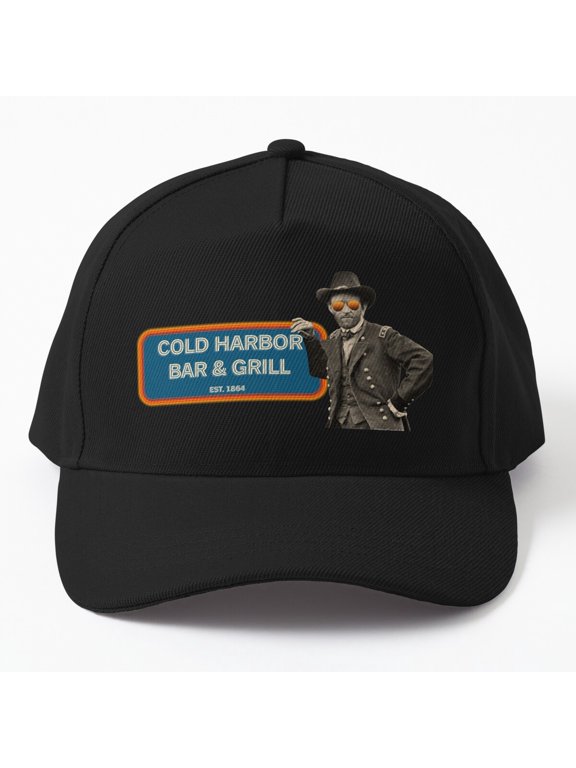 General Grant's Cold Harbor Baseball Cap, Bar and Grill Historic-Inspired Graphic Design, Hat