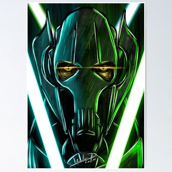 General Grievous Cyborg Separatist Conder Sci-Fi Space Wall Decor, Unframed Poster