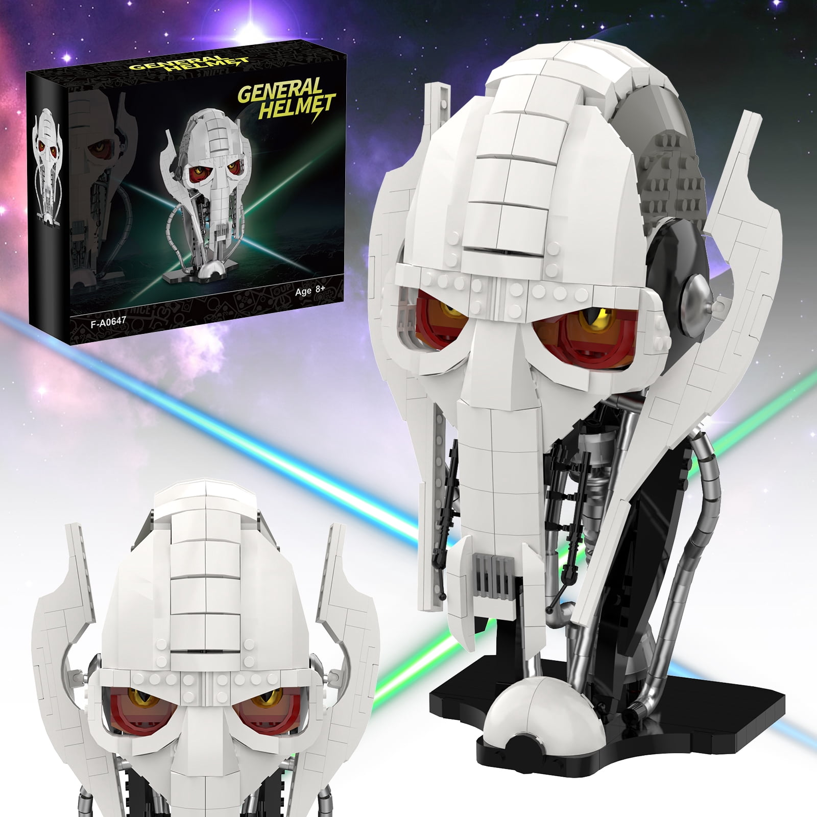 Bandai Hobby Star Wars General Grievous 1/12 Scale Model Kit - Buildable Figure With Lightsabers
