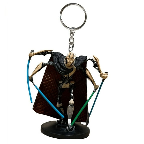 General Grievous Key Ring Keychain Star Wars 4 PVC Figure Figurine Charm