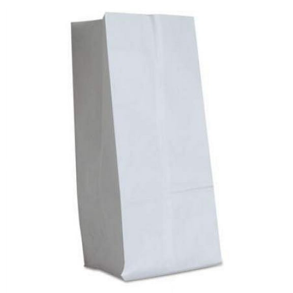 General Grocery Paper Bags, 40 lbs Capacity, #16, 7.75"w x 4.81"d x 16"h, White, 500 Bags (GW16500)
