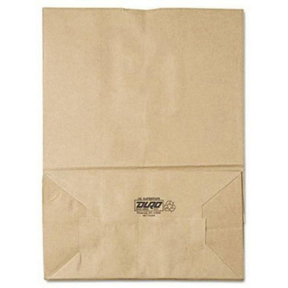 General Grocery Paper Bags, 75 lbs Capacity, 1/6 BBL, 12"w x 7"d x 17"h, Kraft, 400 Bags -BAGSK1675