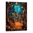 thumbnail image 1 of General Halloween Graveyard Trick or Treating Canvas Decoration Canvas Wall Art Picture 16x20in for Living Room Bedroom White, 1 of 3