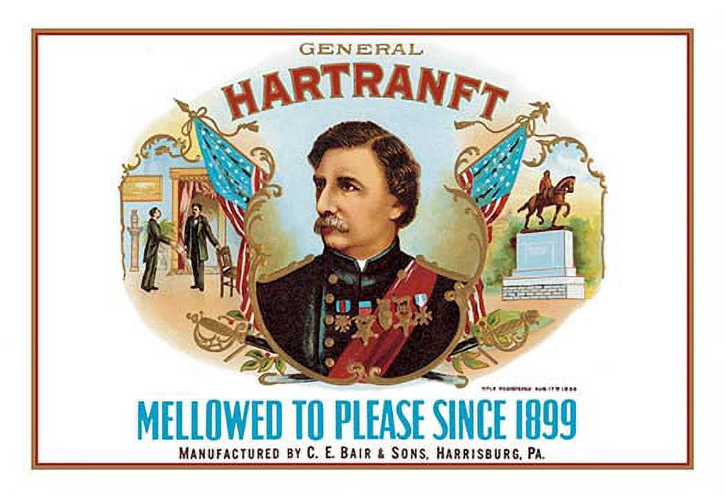 General Hartranft Cigars Museum quality giclee print canvas wrap(20" x 30")