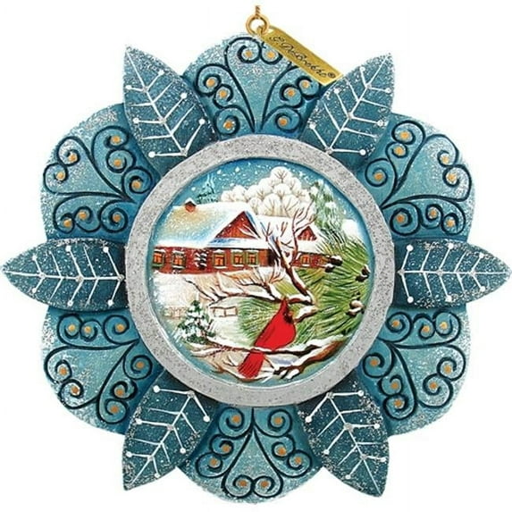 General Holiday Cardinal Snowfall Ornament 4.5 in.