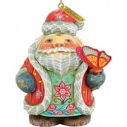 General Holiday Spring Butterfly Santa Ornament 3 in.