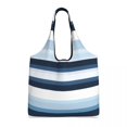 thumbnail image 1 of General Horizontal Straight Lines Stripes Canvas Shoulder Bag, 1 of 7