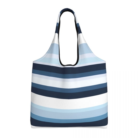 General Horizontal Straight Lines Stripes Canvas Shoulder Bag