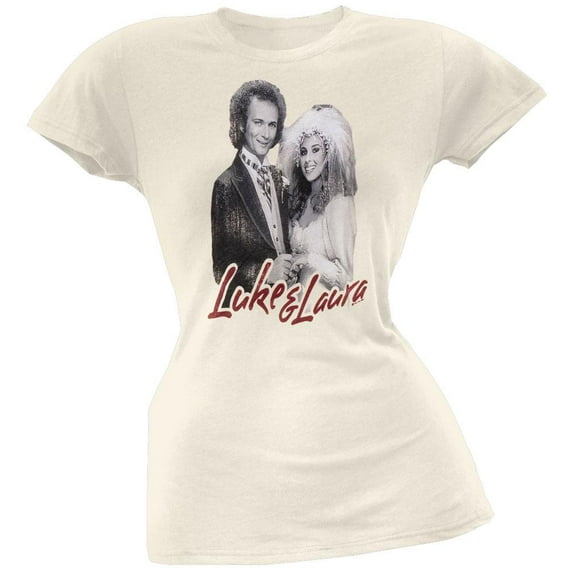 General Hospital - Luke And Laura Juniors T-Shirt - Small