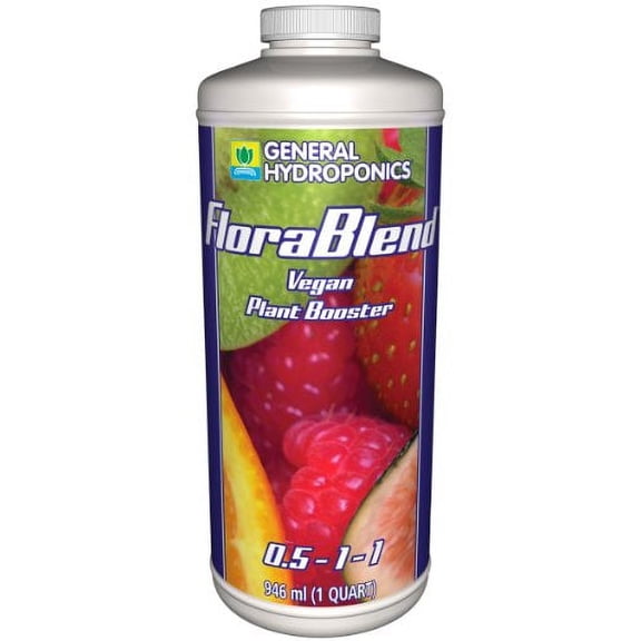 General Hydroponics Flora Blend-Vegan Compost Tea Fertilizer, 1 Qt.