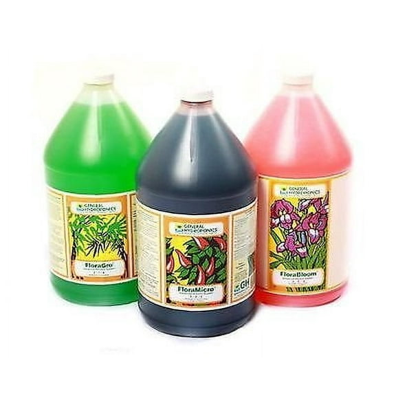 General Hydroponics Flora Series Gallon - Tri-Pack: FloraGro, FloraBloom, FloraMicro