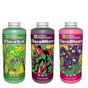 General Hydroponics GH Flora Series 32oz Quarts TRIO FloraMicro FloraGrow Flo...