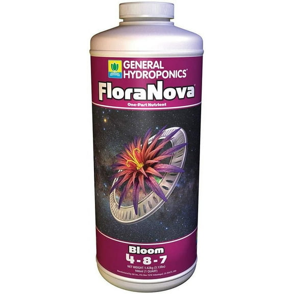 General Hydroponics FloraNova Bloom 1 Quart qt 32oz - gh Flora nova Nutrient