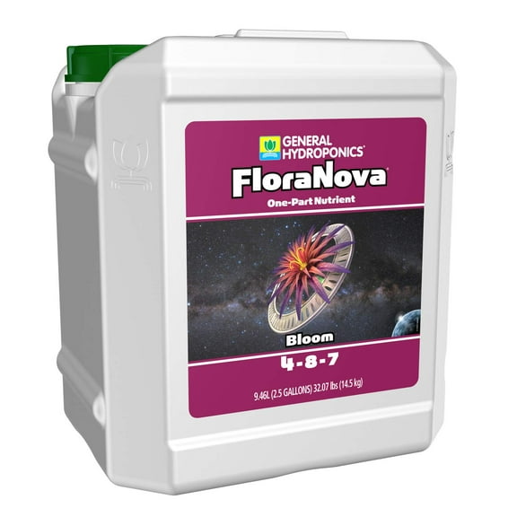 General Hydroponics FloraNova Bloom, One-Part Nutrient, 2.5-Gallon