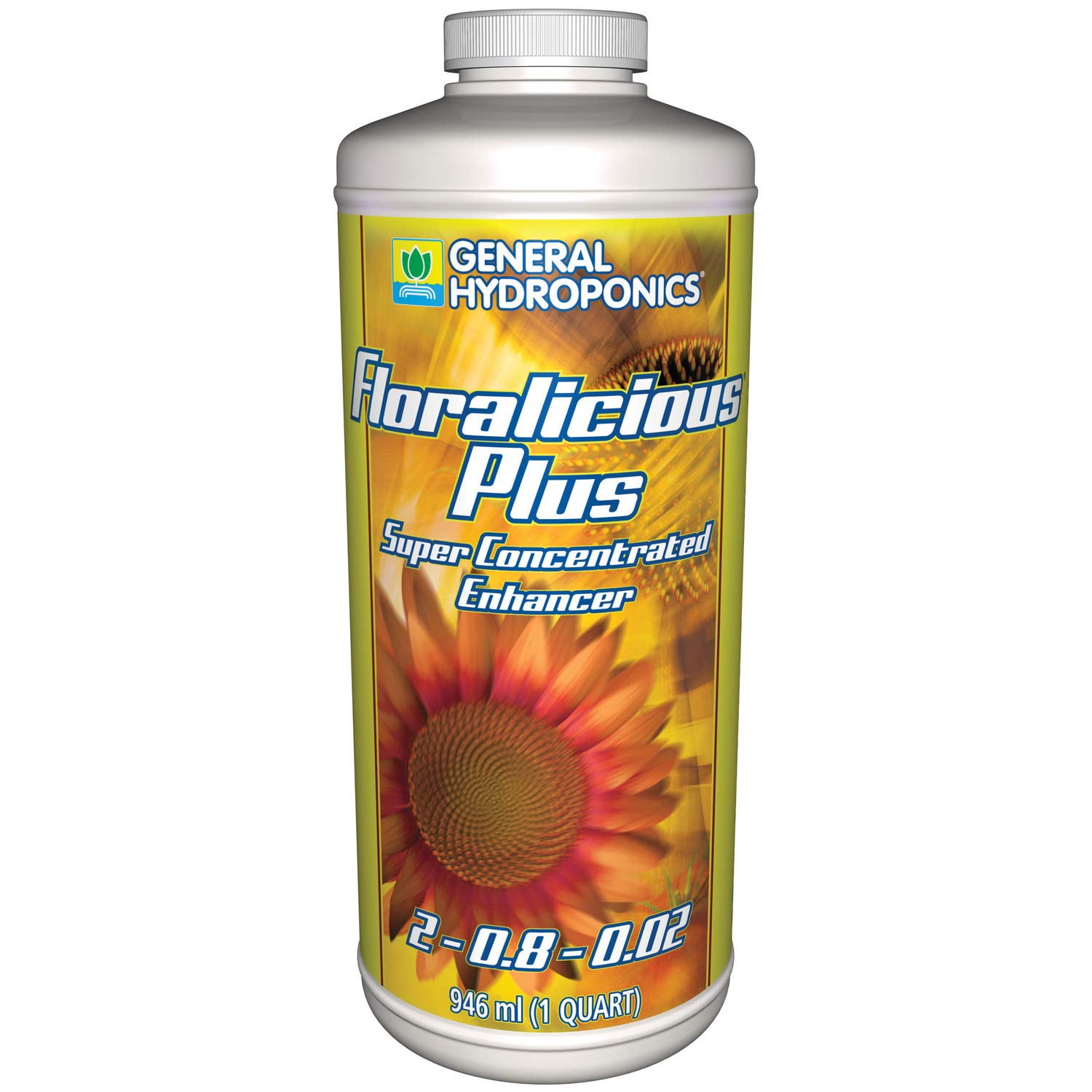 General Hydroponics Floralicious Plus 1 Quart qt 32oz - Grow Root Nutrient