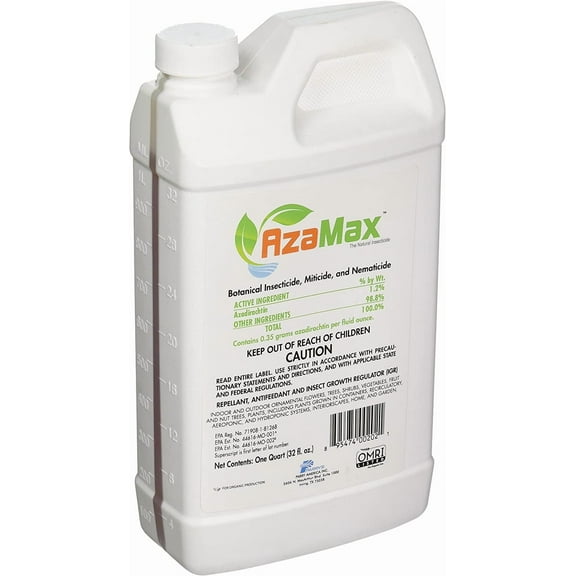 General Hydroponics GH2021 Azamax Antifeedant and Insect Growth Regulator, Quart