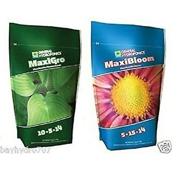 General Hydroponics Maxigro, Maxibloom 2.2 Lbs. Each
