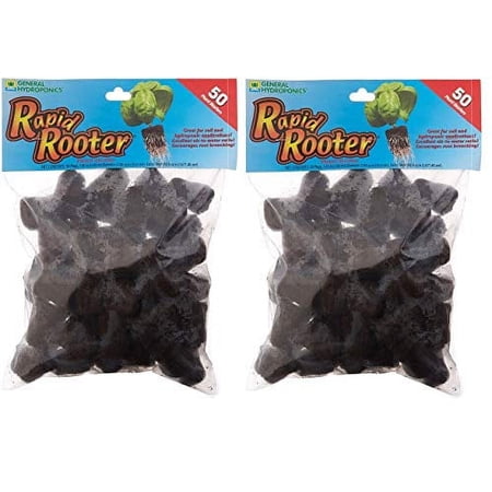 General Hydroponics Rapid Rooter Replacement Plugs 100 Count Pack of 2