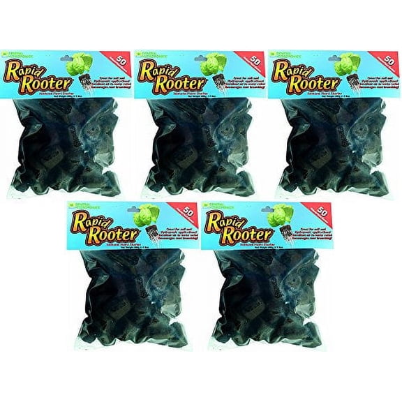 General Hydroponics Rapid Rooter Replacement Plugs EoapXuW, 50 Count (5 Pack)