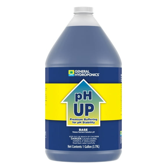 General Hydroponics pH Up Liquid, 1-Gallon