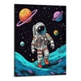 thumbnail image 1 of General Inspirational Wall Art for Outer Space Motivational Canvas Print Astronaut with Planet Creative Picture Framed Artwork 16x20in 16x20in, 1 of 3