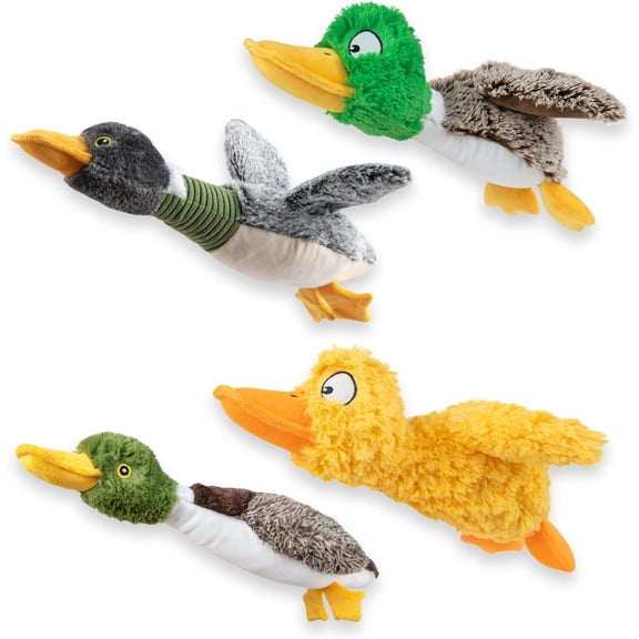 General Interactive Squeaky Dog Chew Toy, Ideal Dog Toys for Chewers, Small, Medium & Large Dogs, and Fetch Lovers - Duck (Mystery Box), Large