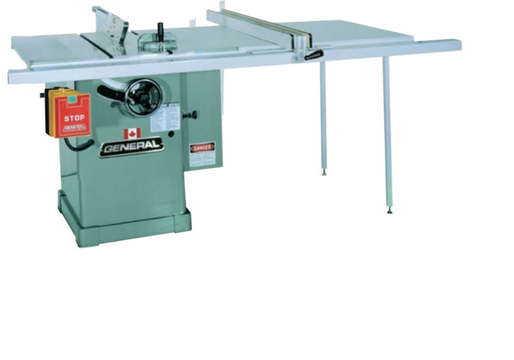 General International 10 In 3Hp Saw With 52 In Sliding Fence System