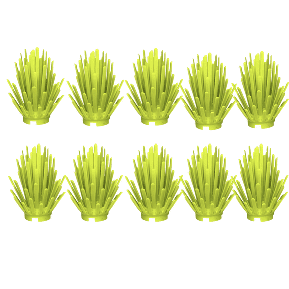General Jims Toys & Bricks Light Green Prickly Bush Plants, Botanical Building Blocks  20 Pack