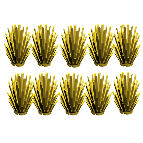 General Jim's Toys and Bricks Set Building Blocks Lot of 20 Yellow Prickly Bush Plants