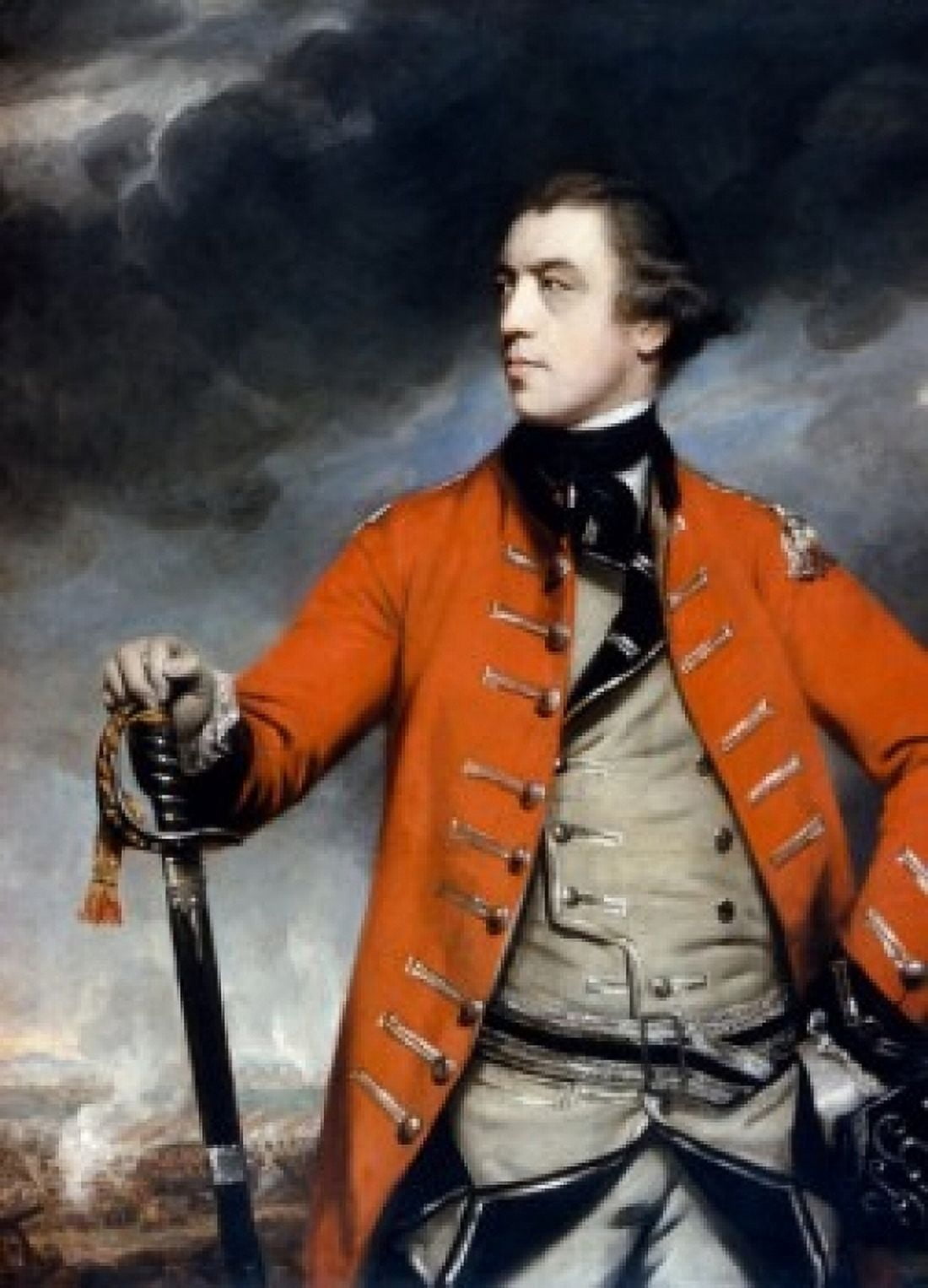 General John Burgoyne by Joshua Reynolds oil on canvas (1723-1792) USA New York City Frick Collection Canvas Art - Joshua Reynolds (24 x 36)
