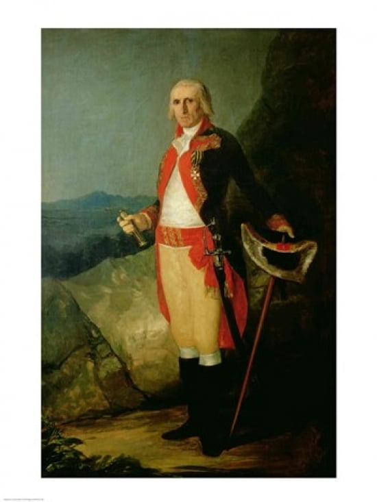 General Jose de Urrutia Canvas Art - Francisco De Goya (24 x 36)