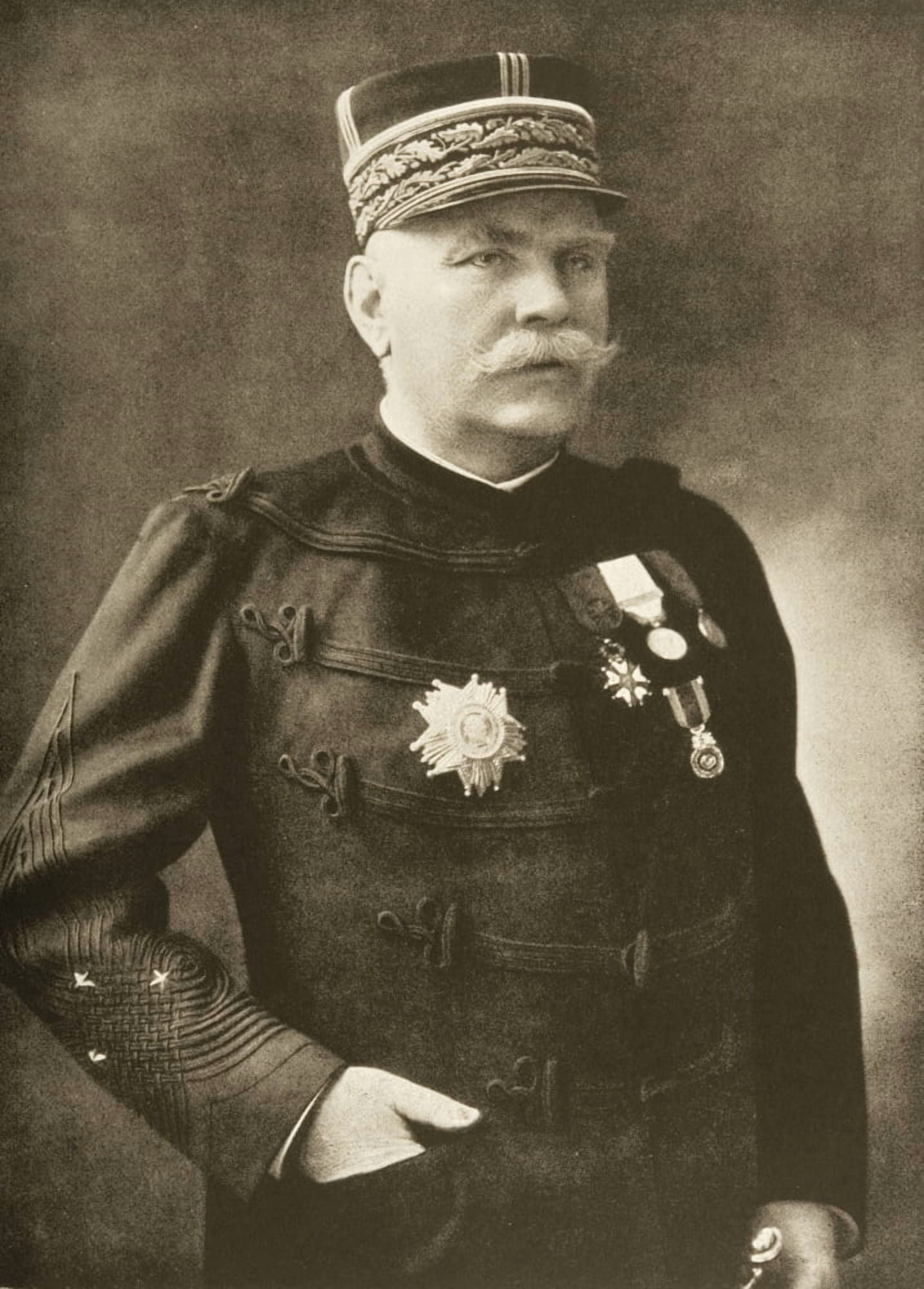 General Joseph Jacques Cesaire Joffre (1852-1931) Chief Of Staff French Army First World War From Photograph By Henri Manuel Canvas Art - Ken Welsh Design Pics (12 x 17)