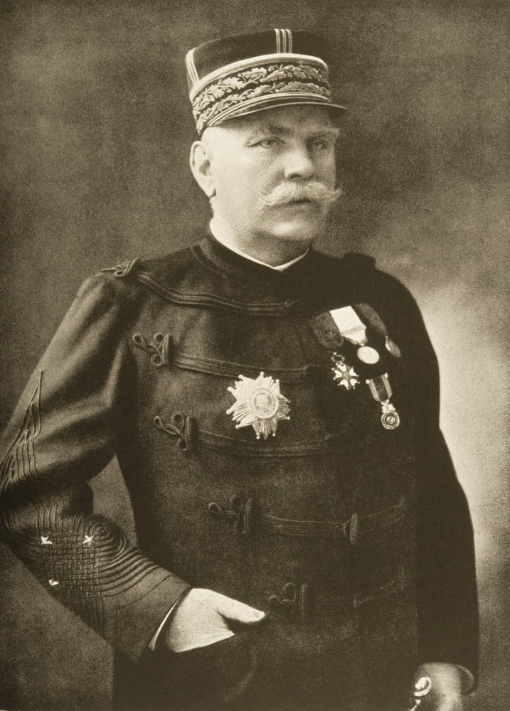 General Joseph Jacques Cesaire Joffre (1852-1931) Chief Of Staff French Army First World War From Photograph By Henri Manuel Canvas Art - Ken Welsh Design Pics (24 x 34)