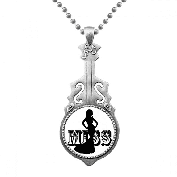 General Knowledge English Language Culture Pendant Jewelry Music Guitar Torque Hangtag
