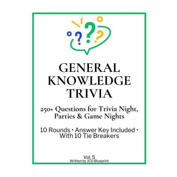 General Knowledge Trivia: 250+ Questions for Trivia Night, Parties & Game Nights, (Paperback)