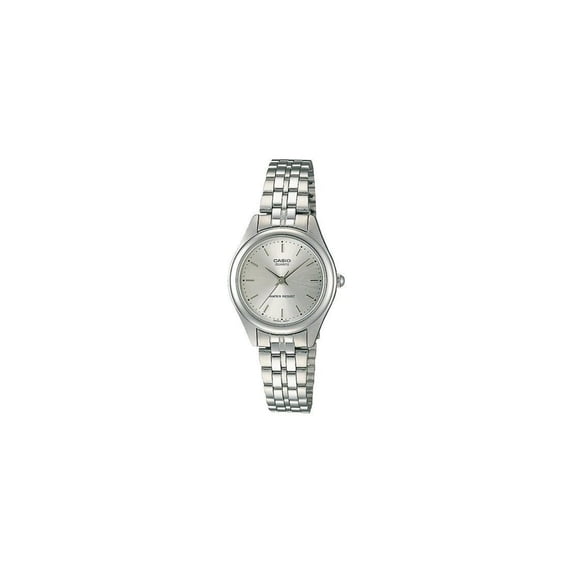 Casio Women’s White Dial Stainless Steel Bracelet Watch - Casio LTP‑1129A‑7A