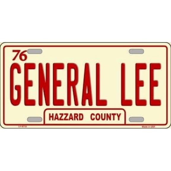 General Lee Metal Novelty License Plate LP-8716