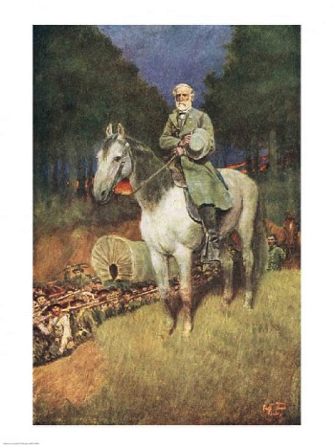 General Lee on his Famous Charger Canvas Art - Howard Pyle (18 x 24)