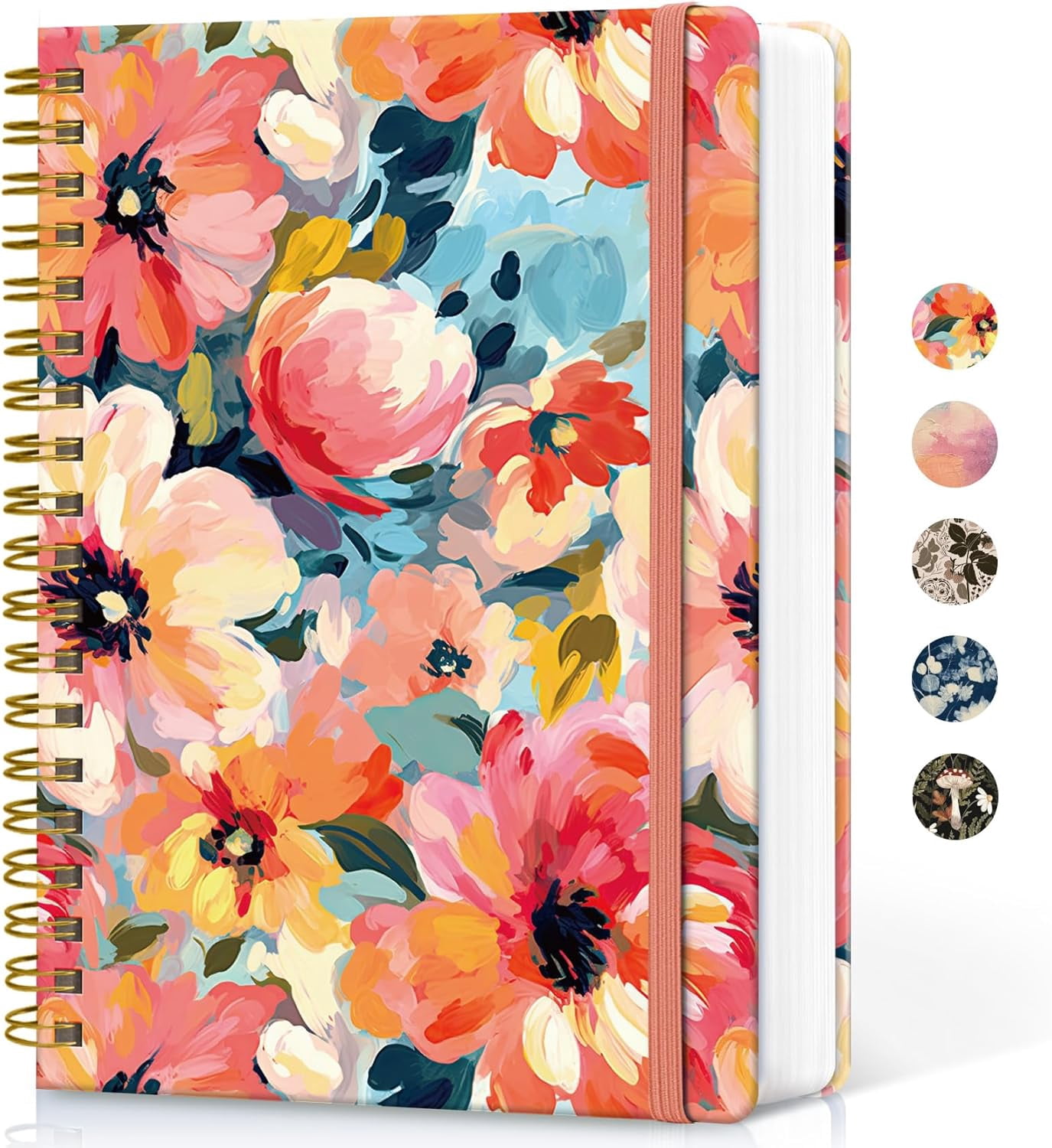 General Lined Spiral Notebook Journal for Work, 300 Pages Thick B5 (7.1"x10") College Ruled Journal for Women & Writing, Hardcover Notebook for Note Taking, Perfect for Office Home School,
