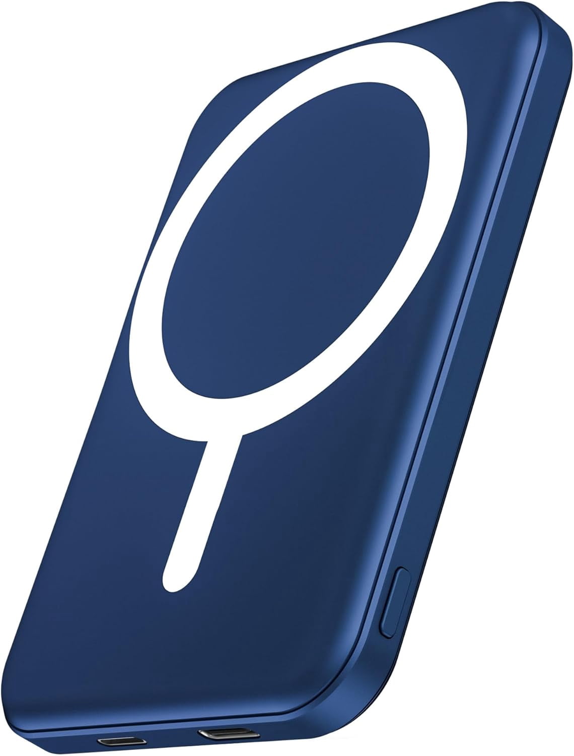 General for Magsafe Battery Pack, 5000mAh Magnetic Power Bank with Type-C Cable 20W PD Fast Charging Lighting Input Wireless Portable Charger for iPhone 17/16/15/14/13/12/ All Series-Dark Blue