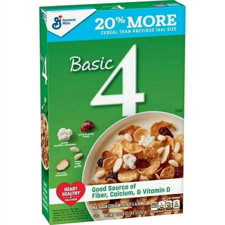 General Mills Basic 4 Cereal Family Size 19.8 oz (Pack of 14)
