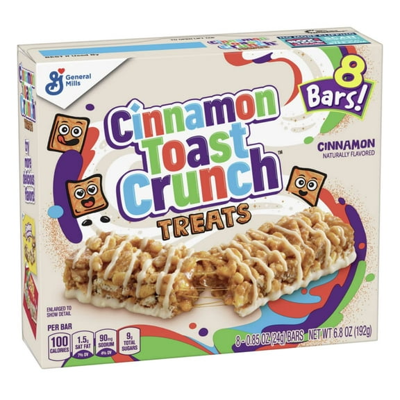 General Mills Breakfast Cereal ZS23 Bars 6.8oz (Cinnamon Toast Crunch)